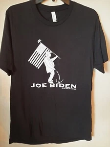 Men's Shirt L USA Trump Pee on Biden US Flag God Help us Humor--New--w/o tag - Picture 1 of 3
