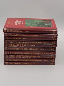 Readers Digest 10 Set Best Loved Books For Young Readers Verne Poe Defoe Twain - Foto 1 di 20