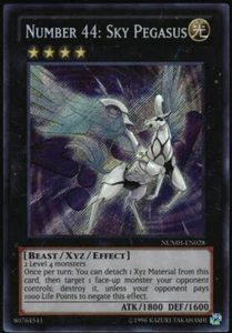 Yu-Gi-Oh! - Number 44: Sky Pegasus Number Hunters NUMH-EN028 SR 1st Edition - Picture 1 of 2