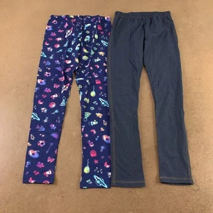 The Children's Place Girls Large (10/12) Blue Full Length Leggings 2 Pack New - Picture 1 of 7