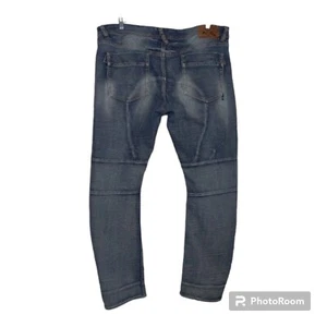 Pantalones de mezclilla Play Cloths para hombre 44x34 Warlord ajustados lazo doble rodilla desgastados ropa de calle - Imagen 1 de 20