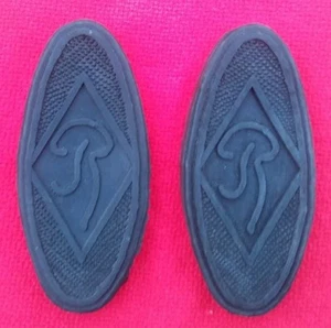 Riley 1 1/2, 2 1/2 1940s 50s R logo Brake and Clutch Pedal Rubber Pads new - Picture 1 of 2