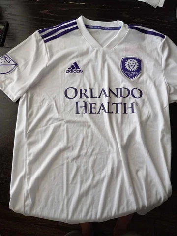 Adidas Authentic MLS Jersey Orlando City SC Team WHITE SIZE MED Cover