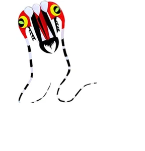 Einleiner Drachen Trilobite stablos in rot mit Schnur und Griff NEU - Bild 1 von 2