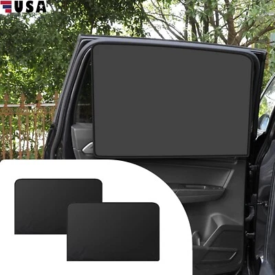 2× Magnetic Auto Car Suction Sun Shade Curtain Full Shading Sunshade Accessories - Image 1 of 4