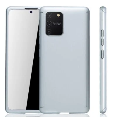 Custodia Cellulare Protettiva per Samsung Galaxy S10 Lite Cover Display Argento - Immagine 1 di 4