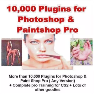 10,000 Plugins For Photoshop & Paint Shop Pro + Best Photoshop Training Course A - Picture 1 of 2