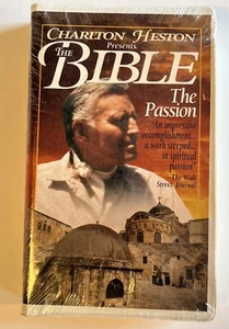 Vintage Charlton Heston The Bible The Passion 1992 VHS Film Documentary Sealed - Picture 1 of 4