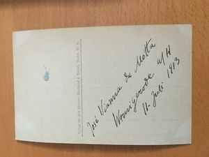 Cartolina autografa di Josè Vianna da Motta - Picture 1 of 1