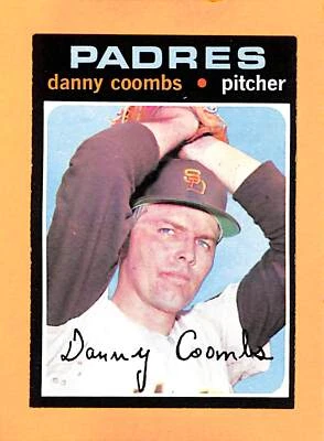1971 Topps #126 Danny Coombs San Diego Padres - Image 1 of 2