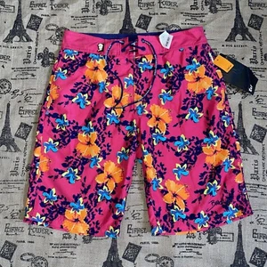 Gef France NWT! Beachwear Filly Junior Pink/Yellow Floral Print Short Size 18 - Picture 1 of 12