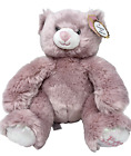 FAO Schwarz Bear 10" Stuffed Animal Plush Pink Sparkler Glitter Bear Stuffie NWT