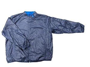 NWT NEW COAT JACKET REVERSIBLE FLEECE WIND BREAKER WEATHER GEAR NAVY BLUE 3X 3XL - Picture 1 of 6