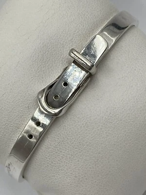 PULSERA BRAZALETE HEBILLA CINTURÓN MÉXICO PLATA ESTERLINA 925 Foto 1 de 4