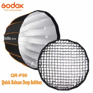 Godox QR-P90 90cm Quick Release Parabolic Grid Softbox Bowens Tragbar - Bild 1 von 9