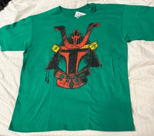 IN HAND nwt STAR WARS CELEBRATION JAPAN 2025 samurai BOBA FETT t-shirt XL green - Picture 1 of 3