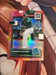 Donruss Optic Red Dragon Domingo Acevedo 2022 clasificación novato/99 Oakland - Imagen 1 de 5