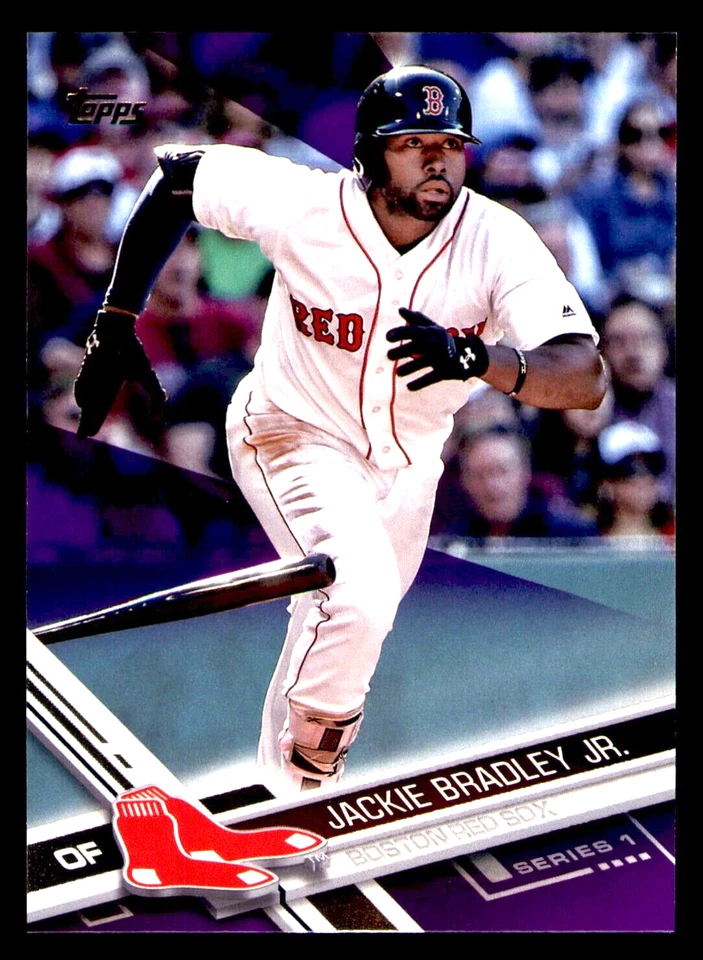 2017 Topps Jackie Bradley Jr Toys R Us Purple Border #245 - Boston Red Sox - Image 1 of 1