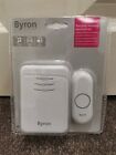 Byron DBY-22311 150m Range Portable Wireless Chime Doorbell Set White