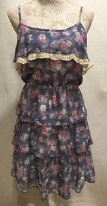 Vestido Maurices Mujer Floral en Niveles con Volantes Sin Mangas Talla M - Imagen 1 de 8
