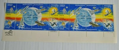 US Nasa Exploring the Moon 1981 Stamps 18 Cent, Plate Zippy Block Of 16  - Image 1 of 4