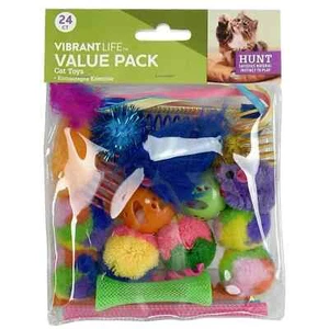 Vibrant Life 24 Piece Value Pack of Cat Toys to play with. - Picture 1 of 12