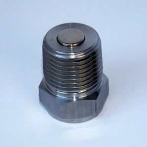 1/2"-14 NPT Stainless Steel Magnetic Oil Fill / Drain Sump Plug Neodymium Magnet - Picture 1 of 1