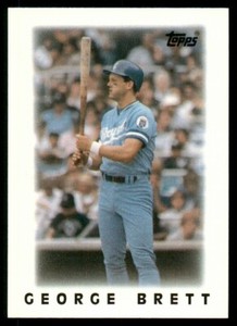 1986 Topps Major League Leaders Minis George Brett #18 NM-MT Kansas City Royals