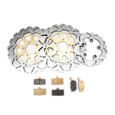 Front Rear Brake Rotors Discs Pads For Suzuki SV 1000 S SV1000 2003-2007 2006 05 - Image 1 of 4