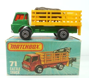 MATCHBOX SUPERFAST No 71 DODGE CATTLE TRUCK 1 - 75 SERIES BOXED - Picture 1 of 22