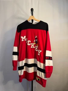 Vintage 90's Mickey Mouse Hockey Jersey Large - Picture 1 of 5