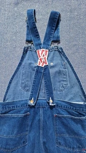 Mono con tirantes espalda baja Round House de colección para hombre azul Jean Denim EE. UU. MES: 38X28 - Imagen 1 de 11