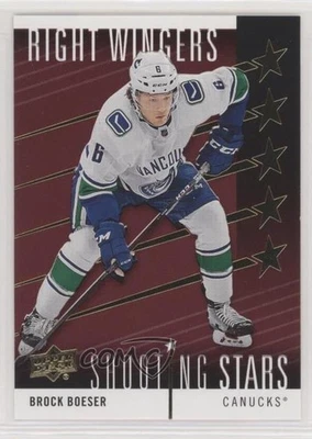 2019-20 Upper Deck Shooting Stars Right Wingers Red Brock Boeser #SSR-3 - Image 1 of 2
