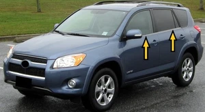 Window Molding Trim Chrome Cover For Toyota Rav4 2006-2012 4 PCS Stainless Steel - Foto 1 di 2