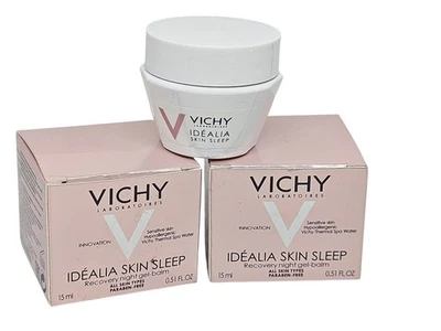 Ночной гель-бальзам Vichy Idealia Skin Sleep Recovery 0,51 унции/15 мл (ЛОТ ИЗ 2) - Изображение 1 из 3