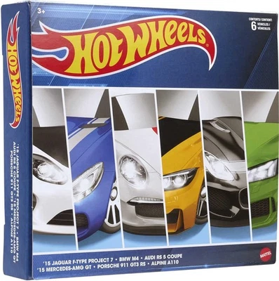HOT WHEELS Special BOX 6 Modellini Auto EUROPEAN CARS 1:64 MATTEL HMG12 HDH51 - Immagine 1 di 2