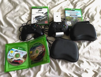 Microsoft Xbox One 500GB Spielkonsole - Schwarz 1540+ 2 Controller und 4 Spiele - Bild 1 von 4