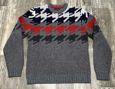 Lands End Men's 100% Lambswool Crewneck Sweater Size Medium Outdoor - Image 1 of 4