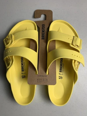 Sandalias Birkenstock Arizona Eva unisex de goma amarillas vibrantes talla 43 para hombre 9,5 Foto 1 de 4