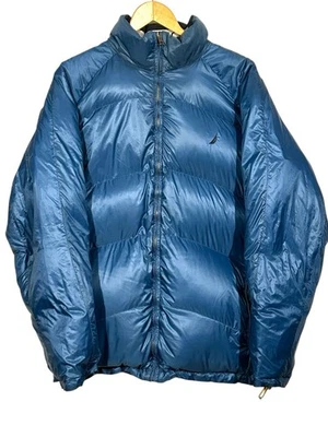 Vintage Nautica NX3000 Blue Black Down Reversible Puffer Zip Up Jacket Men’s XL - Image 1 of 4