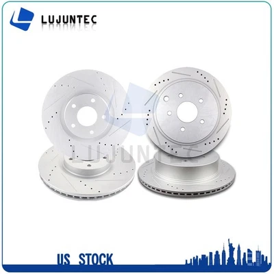 Brake Disc Rotors Front And Rear For 2015 2016 2017 2018 For Nissan Murano Foto 1 de 4