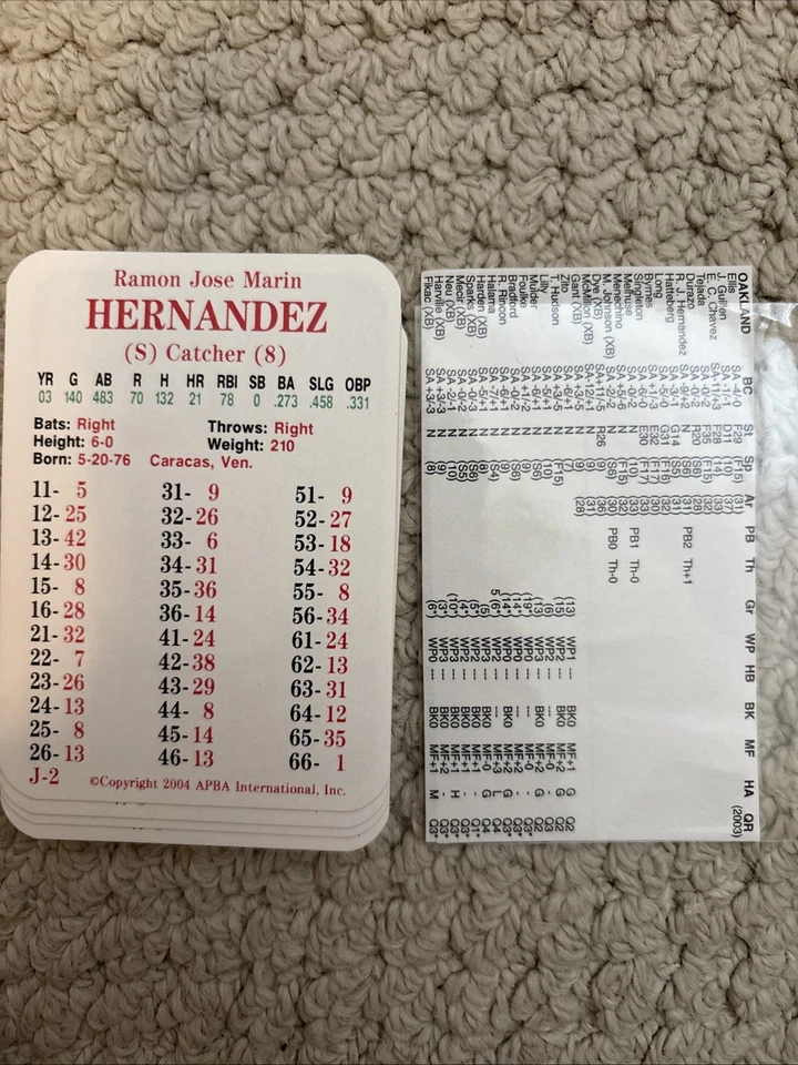 APBA 2003 Béisbol MLB Junior Circuito Equipos (12 Equipos) Perfecto Estado. Raro Foto 1 de 4