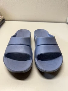 OOFOS OOahh Slide Sandalen M7 W9 EU40 Blau Recovery Comfort Slides - Sauber & Lesen - Bild 1 von 7