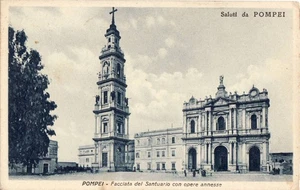 2697 NAPOLI POMPEI FACCIATA SANTUARIO CON OPERE ANNESSE - Picture 1 of 1