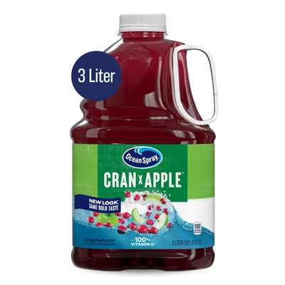 Ocean Spray Cran-Apple Cranberry Apple Juice Drink, 101.4 fl oz Bottle - Image 1 of 4