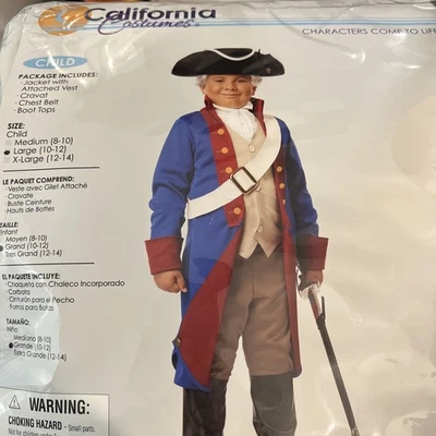 Мальчики американский патриот костюм размер 10/12 EUC - Изображение 1 из 2