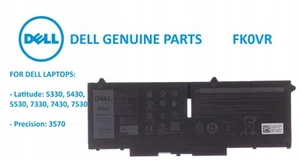 Bateria DELL Lattitude 5330 5430 5530 7330 MODEL: FK0VR - Zdjęcie 1 z 4