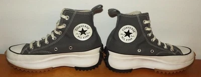 Converse запустить звезда похода Hi холст платформе серый кроссовки - Мужская 5 или женщин 6,5 - Изображение 1 из 4