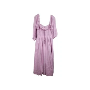 Free People Womens Size Medium Pink A-Line Midi Sundress Dress - Picture 1 of 7
