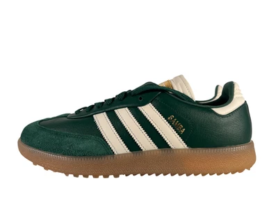 Туфли для гольфа Adidas Samba без шипов университетские зеленые белые резиновые замшевые M 8 W 9 - Изображение 1 из 4